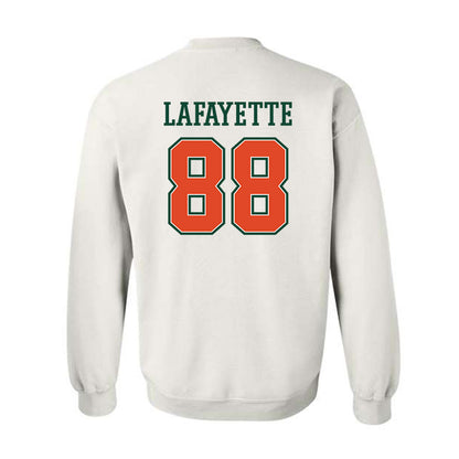 Miami - NCAA Football : DeAnthony Lafayette - Crewneck Sweatshirt-1