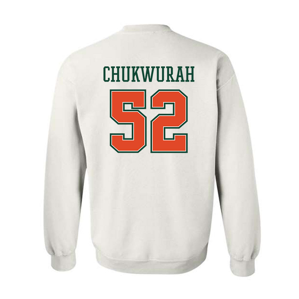 Miami - NCAA Football : Isaac Chukwurah - Crewneck Sweatshirt-1