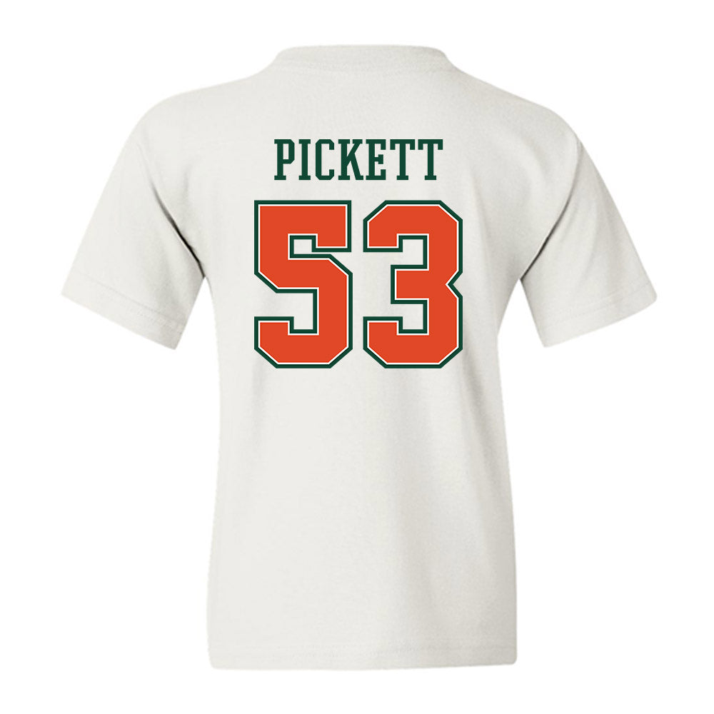 Miami - NCAA Football : Canon Pickett - Youth T-Shirt-1