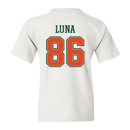 Miami - NCAA Football : Kolby Luna - Youth T-Shirt-1