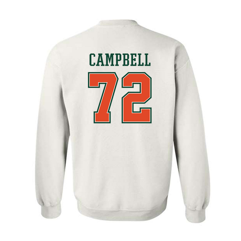 Miami - NCAA Football : Demetrius Campbell - Crewneck Sweatshirt-1