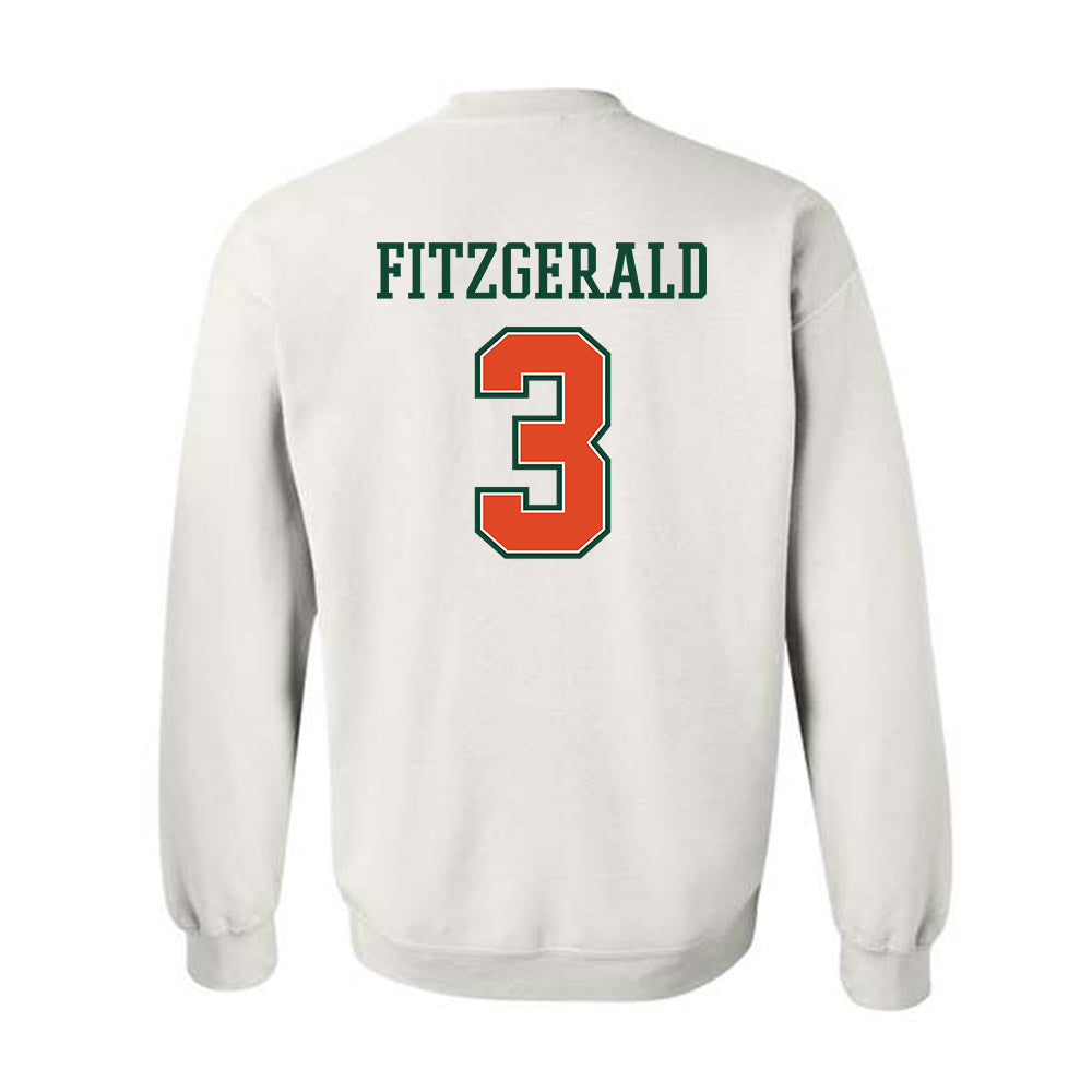 Miami - NCAA Football : Bryce Fitzgerald - Crewneck Sweatshirt-1