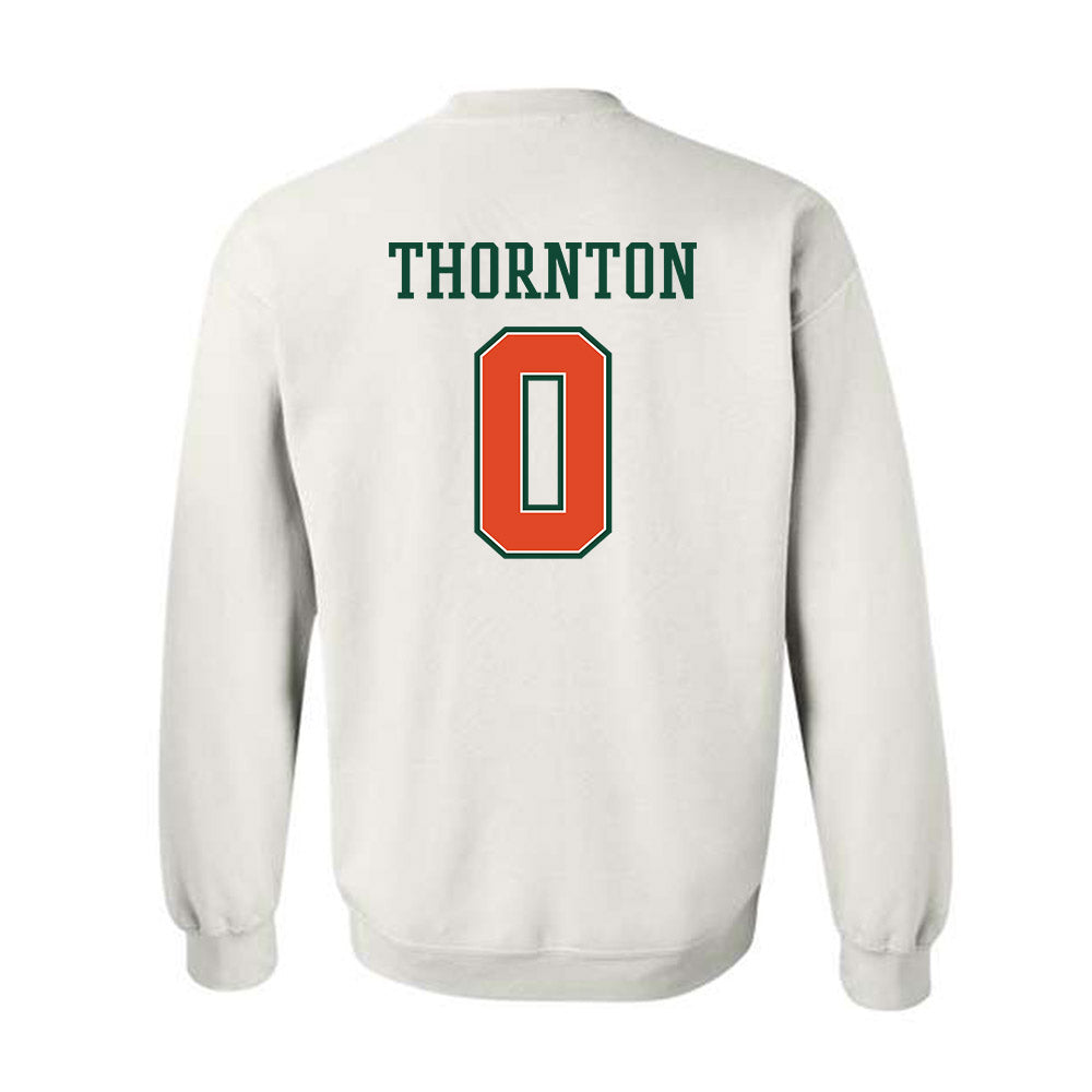 Miami - NCAA Football : Omar Thornton - Crewneck Sweatshirt-1
