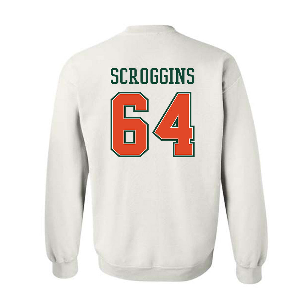 Miami - NCAA Football : Ralph Scroggins - Crewneck Sweatshirt-1