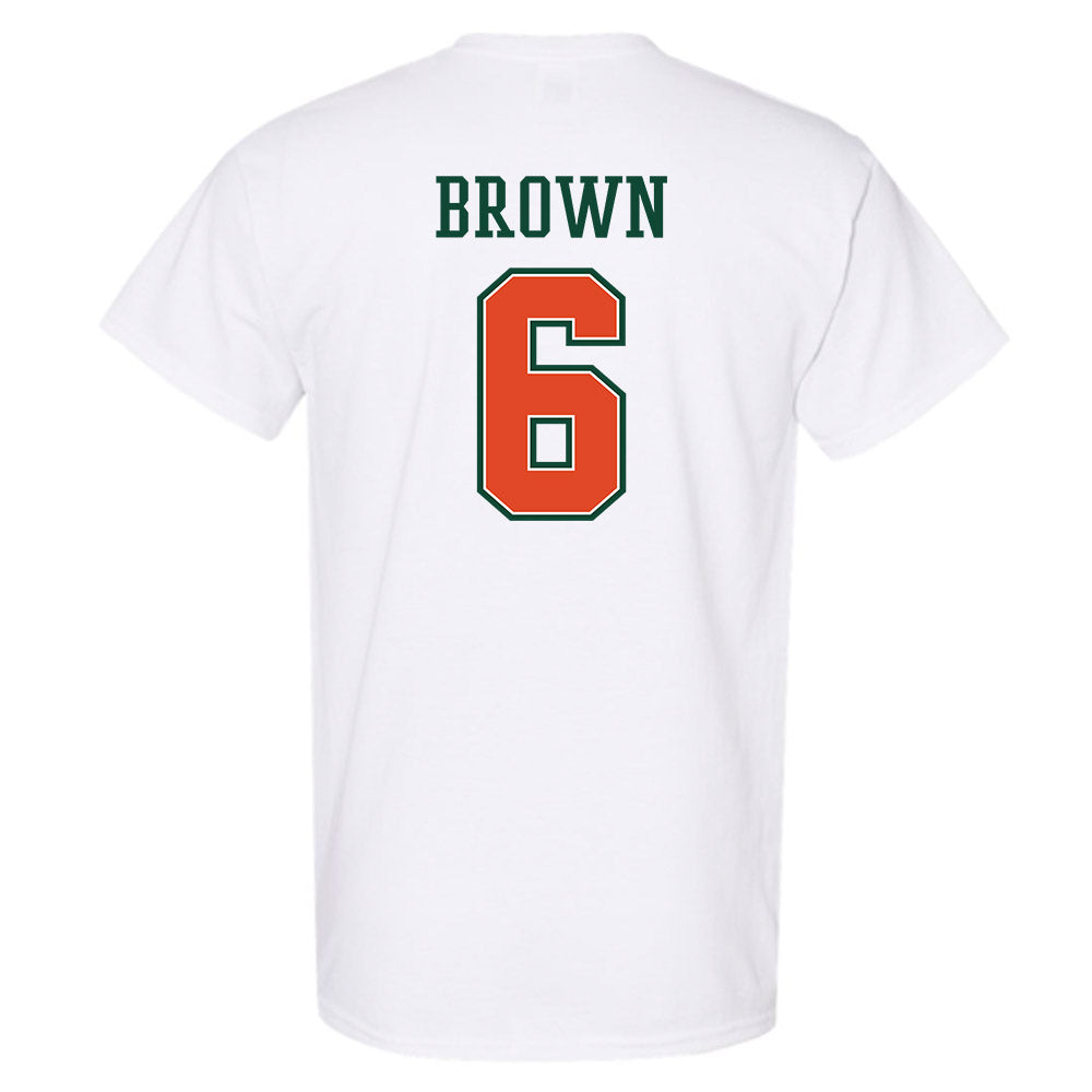 Miami - NCAA Football : CharMar Brown - T-Shirt-1