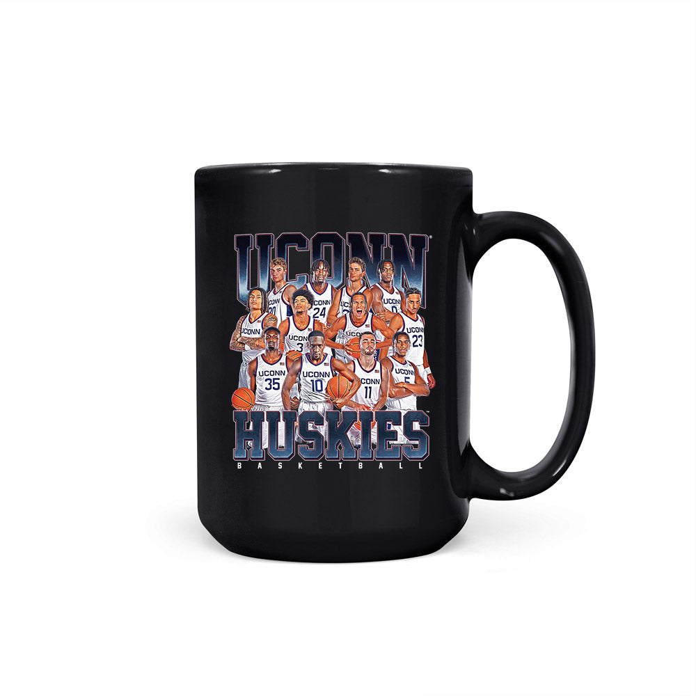 UConn - NCAA Men's Basketball : - Team Collage Coffee Mug-0