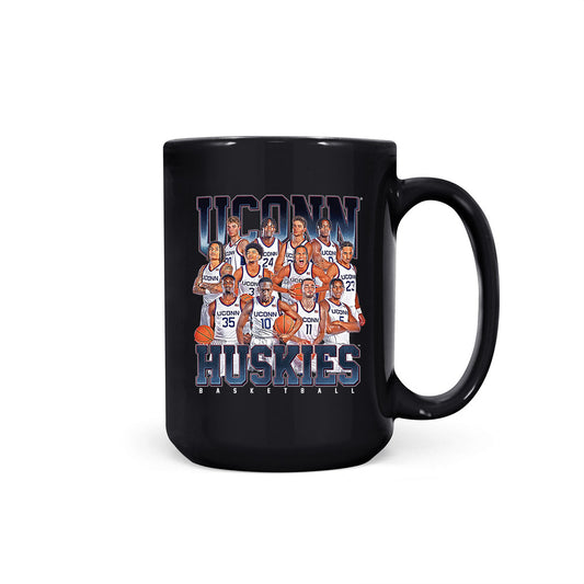 UConn - NCAA Men's Basketball : - Team Collage Coffee Mug-0