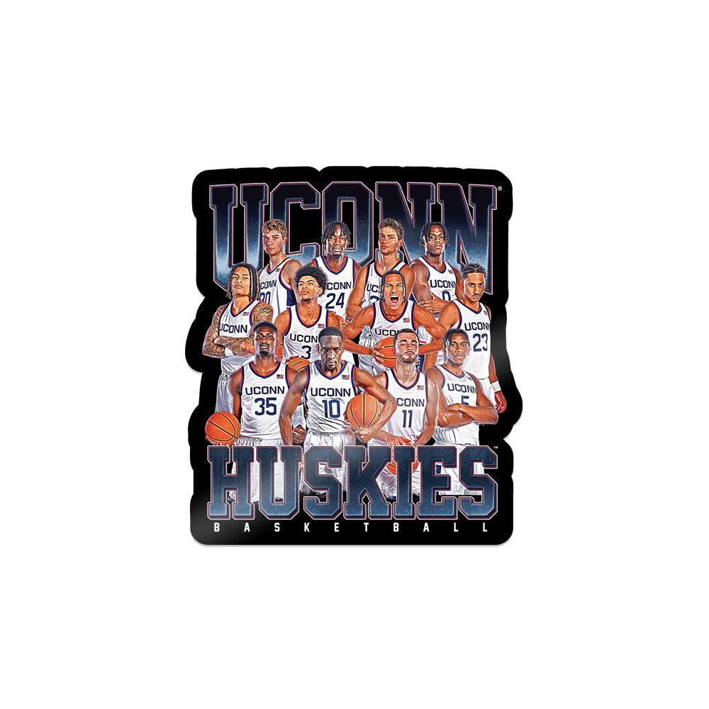 UConn - NCAA Men's Basketball : - Team Collage Sticker-0
