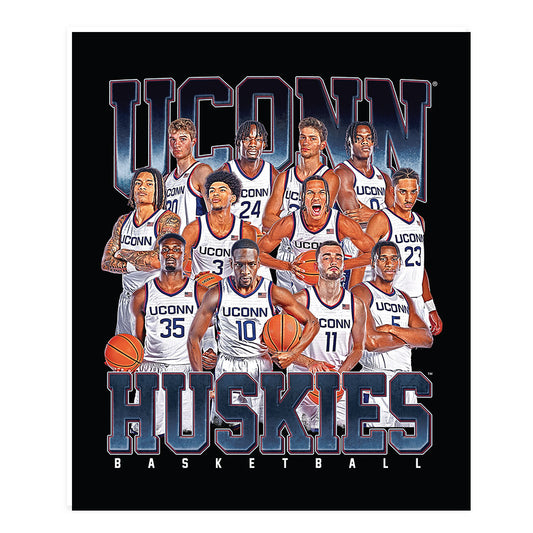 UConn - NCAA Men's Basketball : - Team Collage Poster 20x24-0