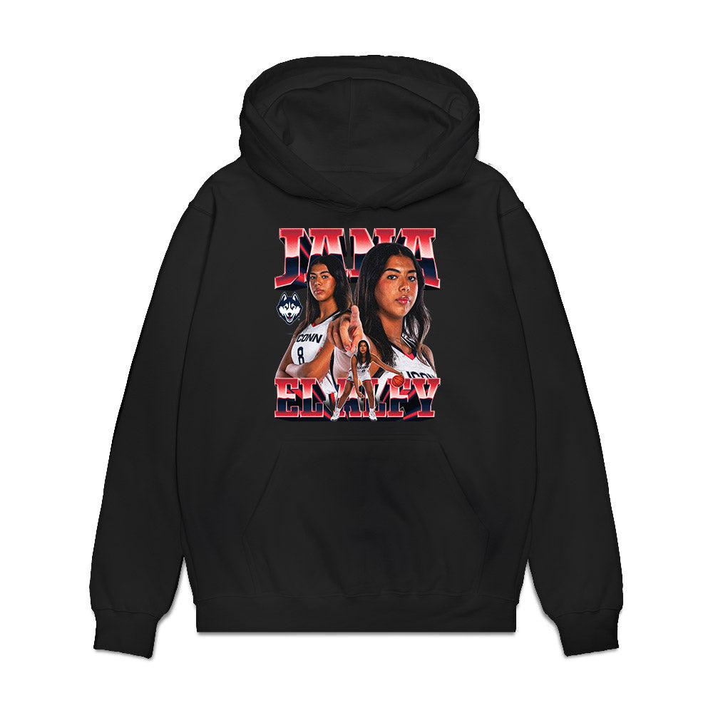 UConn - NCAA Women's Basketball : Jana El Alfy - Premium Hooded Sweatshirt-0