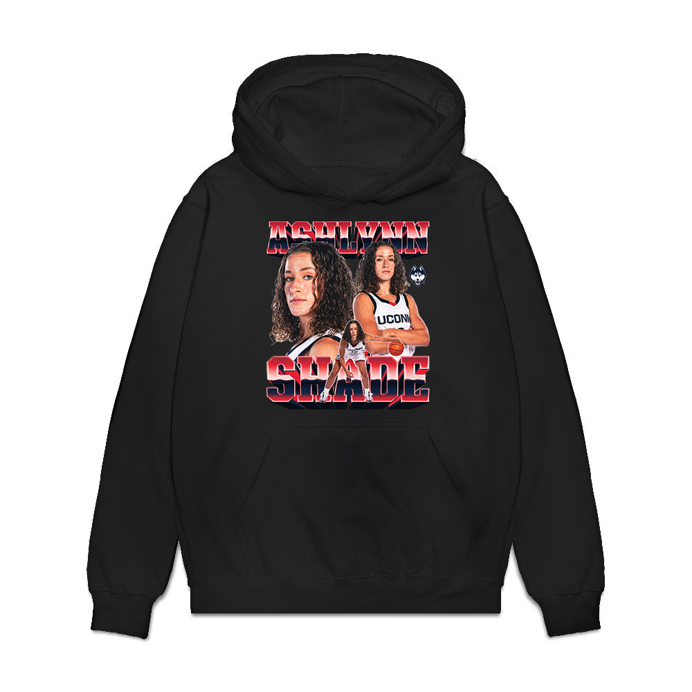 UConn - NCAA Women's Basketball : Ashlynn Shade - Collage Premium Hooded Sweatshirt-0