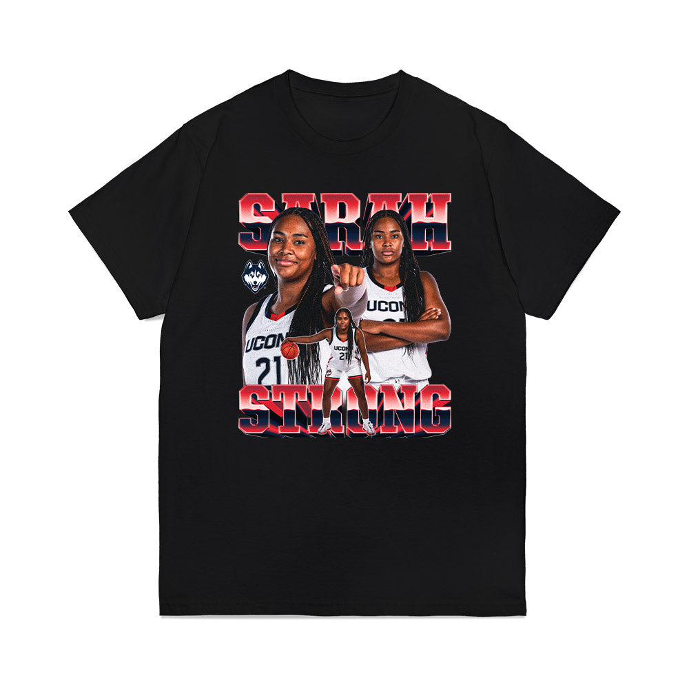 UConn - NCAA Women's Basketball : Sarah Strong - Collage Premium T-Shirt-0