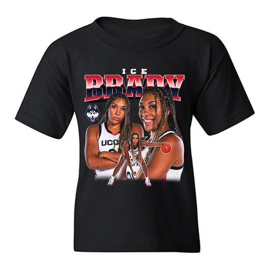 UConn - NCAA Women's Basketball : Ice Brady - Collage Youth T-Shirt-0