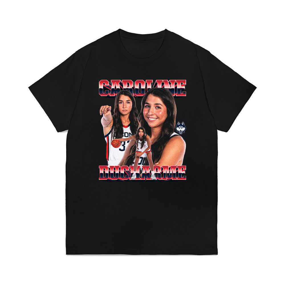 UConn - NCAA Women's Basketball : Caroline Ducharme - Collage Premium T-Shirt-0
