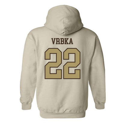 SMSU - NCAA Football : Coy Vrbka - Classic Shersey Hooded Sweatshirt-1