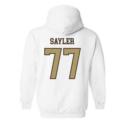 SMSU - NCAA Football : Nathan Sayler - Classic Shersey Hooded Sweatshirt-1