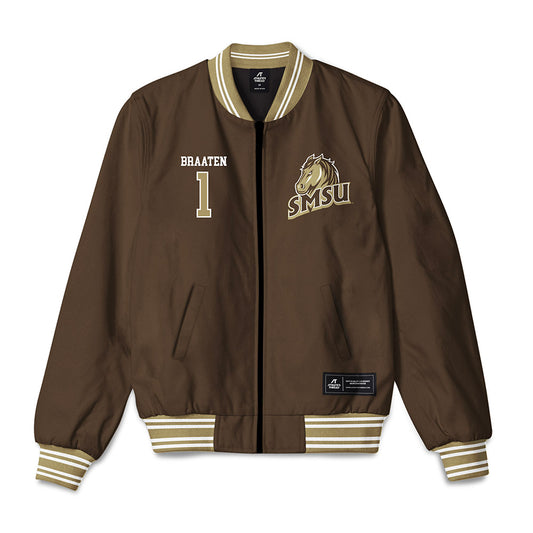 SMSU - NCAA Men's Basketball : Jakob Braaten - Bomber Jacket-0