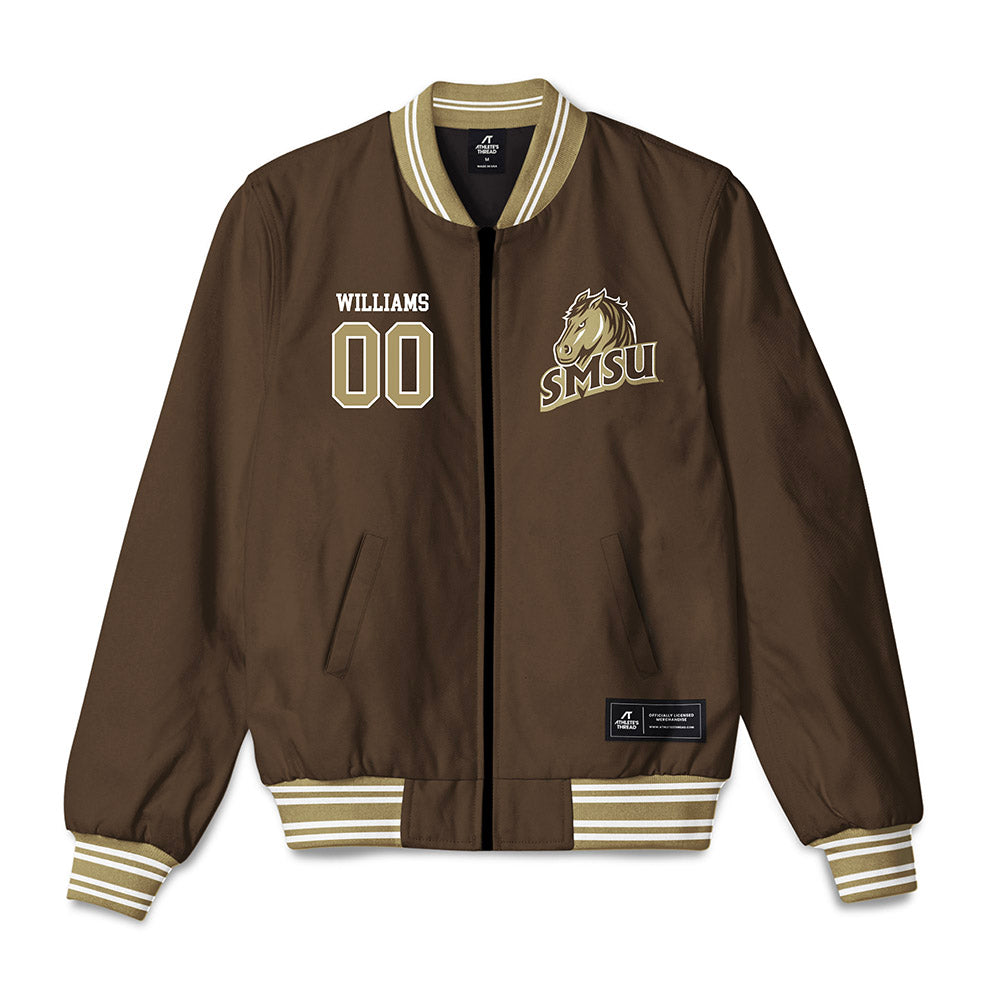 SMSU - NCAA Football : Jacob Williams - Bomber Jacket-0