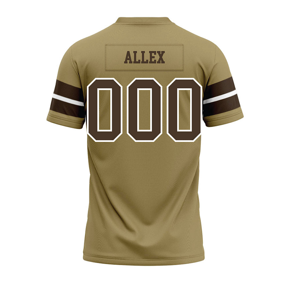SMSU - NCAA Football : Jacob Allex - Brown Premium Football Jersey-1