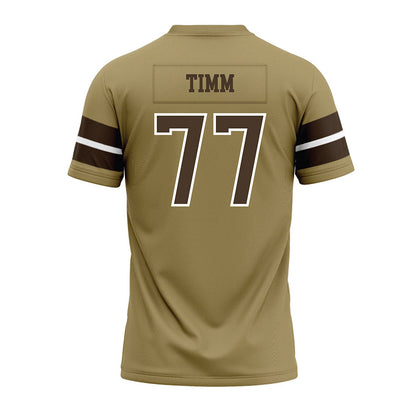 SMSU - NCAA Football : Josh Timm - Brown Premium Football Jersey-1