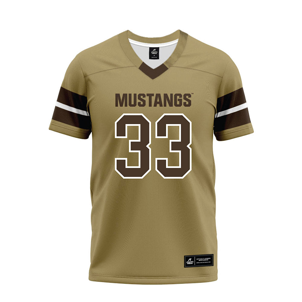 SMSU - NCAA Football : Hunter Hanegraaf - Brown Premium Football Jersey-0