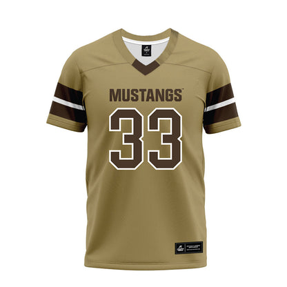 SMSU - NCAA Football : Hunter Hanegraaf - Brown Premium Football Jersey-0