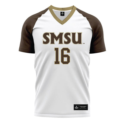 SMSU - NCAA Women's Soccer : Karla Paredes - White Soccer Jersey-0