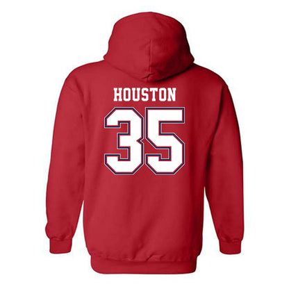 Utah Tech - NCAA Football : Justin Houston - Classic Shersey Hooded Sweatshirt-1