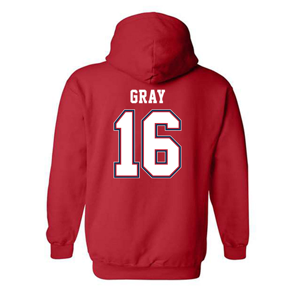 Utah Tech - NCAA Men's Soccer : Caellum Gray - Classic Shersey Hooded Sweatshirt-1