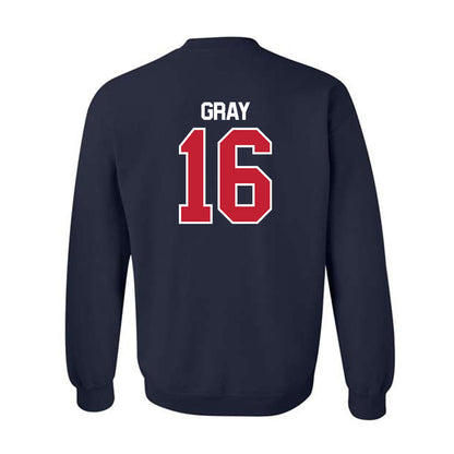Utah Tech - NCAA Men's Soccer : Caellum Gray - Classic Shersey Crewneck Sweatshirt-1