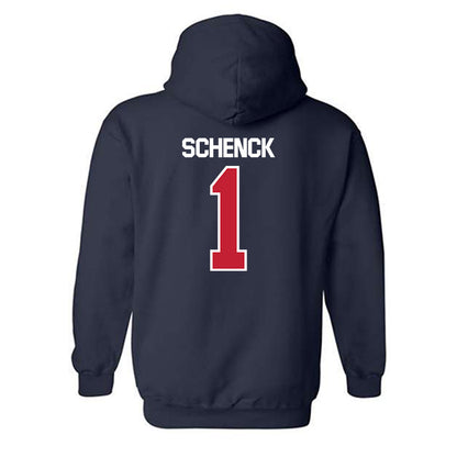 Utah Tech - NCAA Men's Basketball : Hunter Schenck - Classic Shersey Hooded Sweatshirt-1