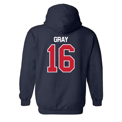 Utah Tech - NCAA Men's Soccer : Caellum Gray - Classic Shersey Hooded Sweatshirt-1