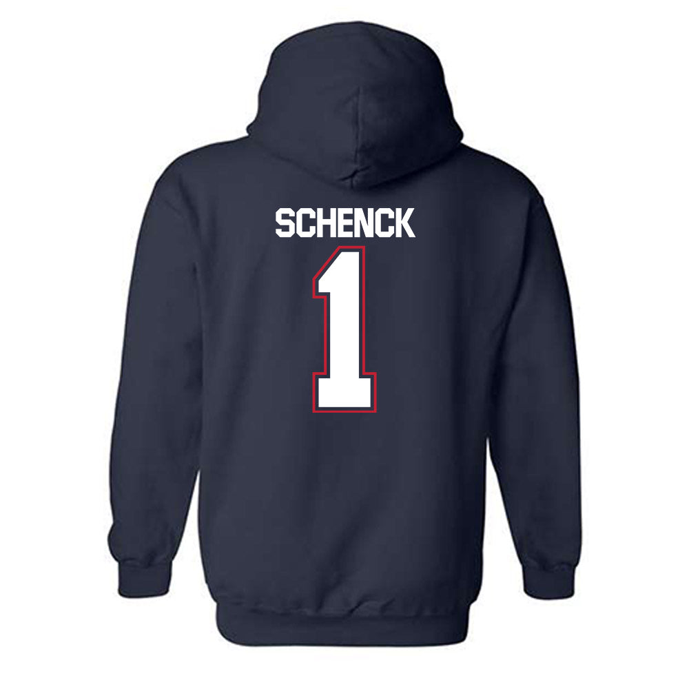 Utah Tech - NCAA Men's Basketball : Hunter Schenck - Classic Shersey Hooded Sweatshirt-1