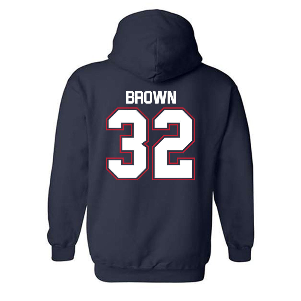 Utah Tech - NCAA Football : Fisher Brown - Classic Shersey Hooded Sweatshirt-1
