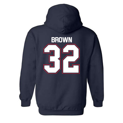 Utah Tech - NCAA Football : Fisher Brown - Classic Shersey Hooded Sweatshirt-1