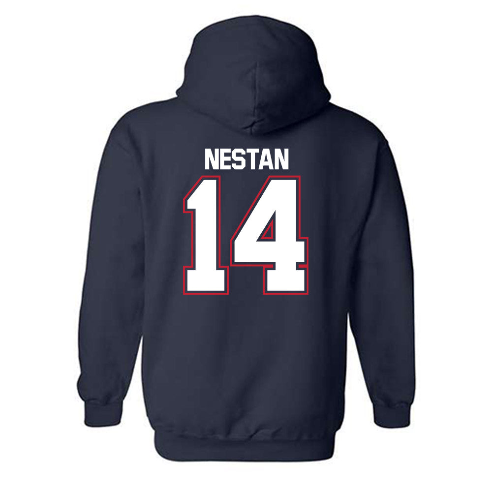 Utah Tech - NCAA Football : Jodi Nestan Nestan - Classic Shersey Hooded Sweatshirt-1