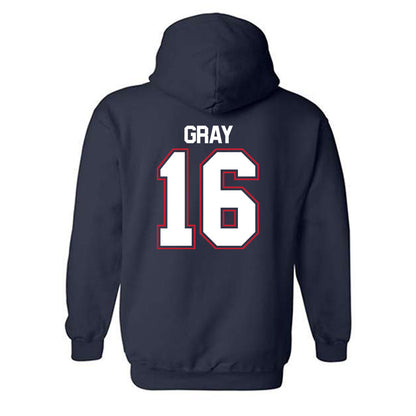 Utah Tech - NCAA Men's Soccer : Caellum Gray - Classic Shersey Hooded Sweatshirt-1
