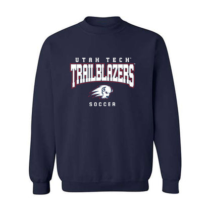 Utah Tech - NCAA Men's Soccer : Caellum Gray - Classic Shersey Crewneck Sweatshirt-1