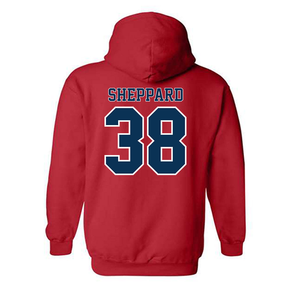 Utah Tech - NCAA Baseball : David Sheppard - Classic Shersey Hooded Sweatshirt-1