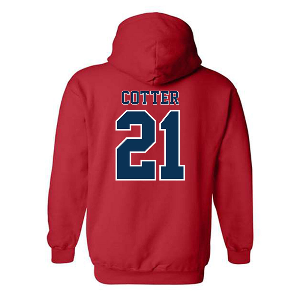 Utah Tech - NCAA Women's Soccer : Ella Cotter - Classic Shersey Hooded Sweatshirt-1