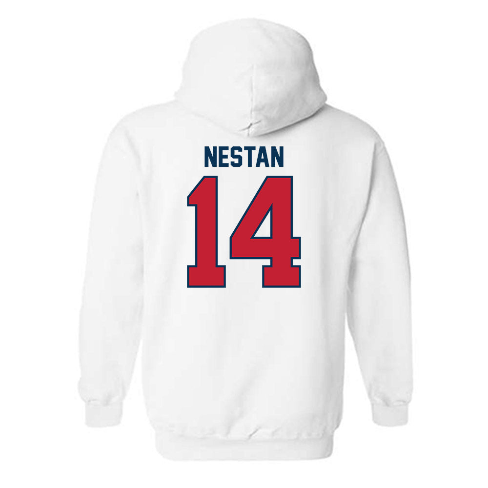 Utah Tech - NCAA Football : Jodi Nestan Nestan - Classic Shersey Hooded Sweatshirt-1