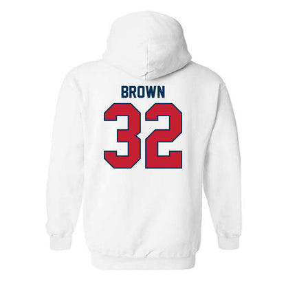 Utah Tech - NCAA Football : Fisher Brown - Classic Shersey Hooded Sweatshirt-1