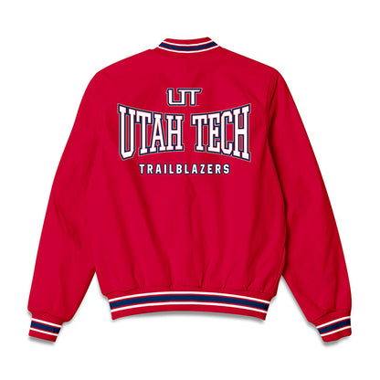 Utah Tech - NCAA Men's Soccer : Caellum Gray - Bomber Jacket-1