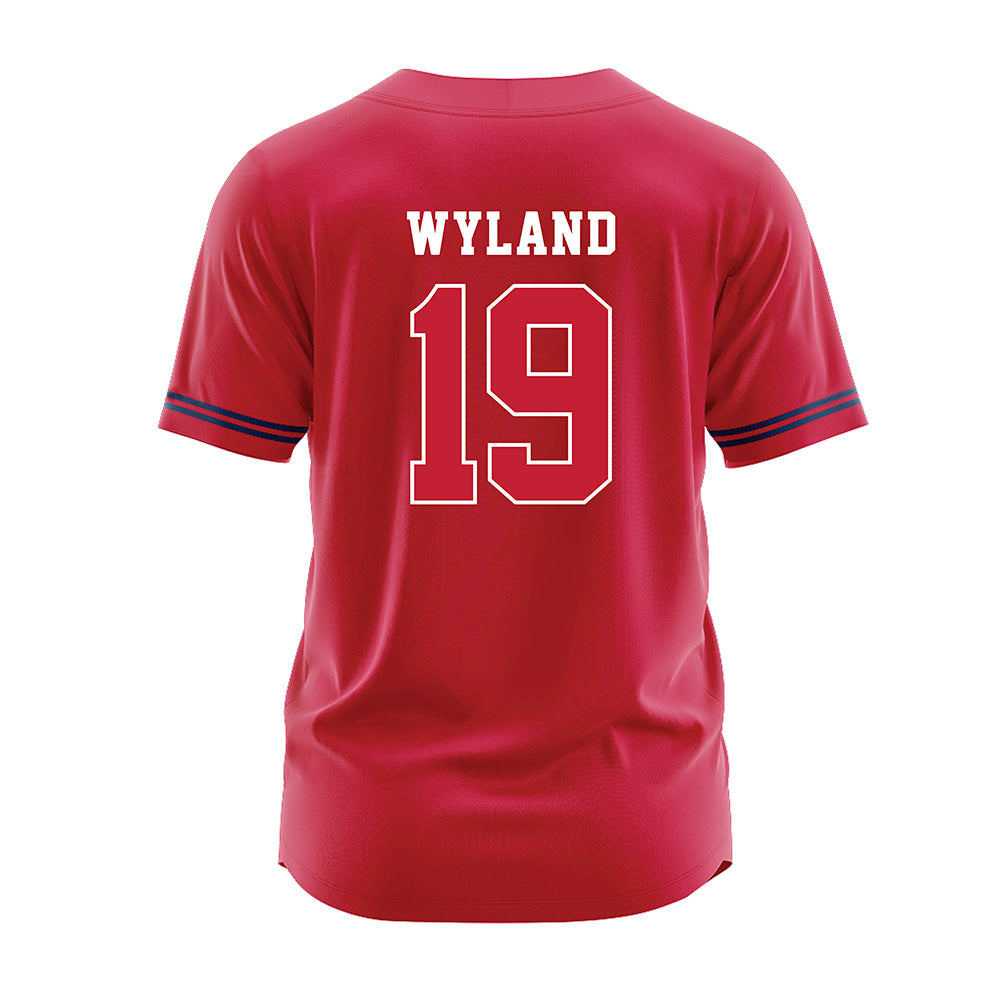 Utah Tech - NCAA Baseball : Brandon Wyland - Red Jersey-1