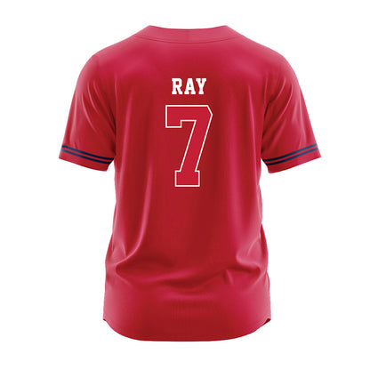 Utah Tech - NCAA Baseball : Tyler Ray - Red Jersey-1
