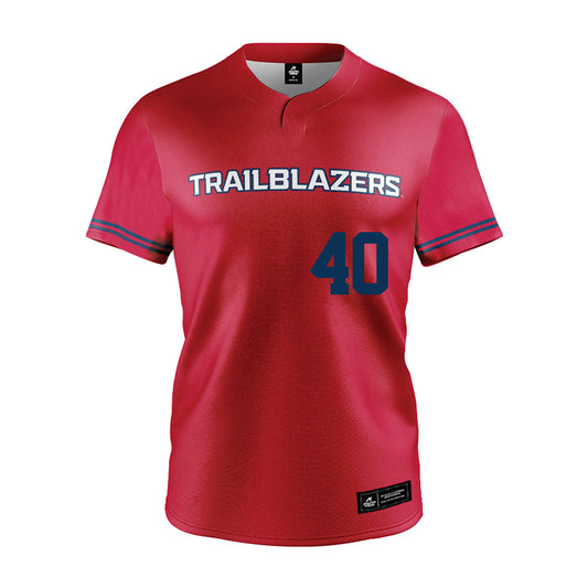 Utah Tech - NCAA Baseball : Finnegan Stewart - Red Jersey-0