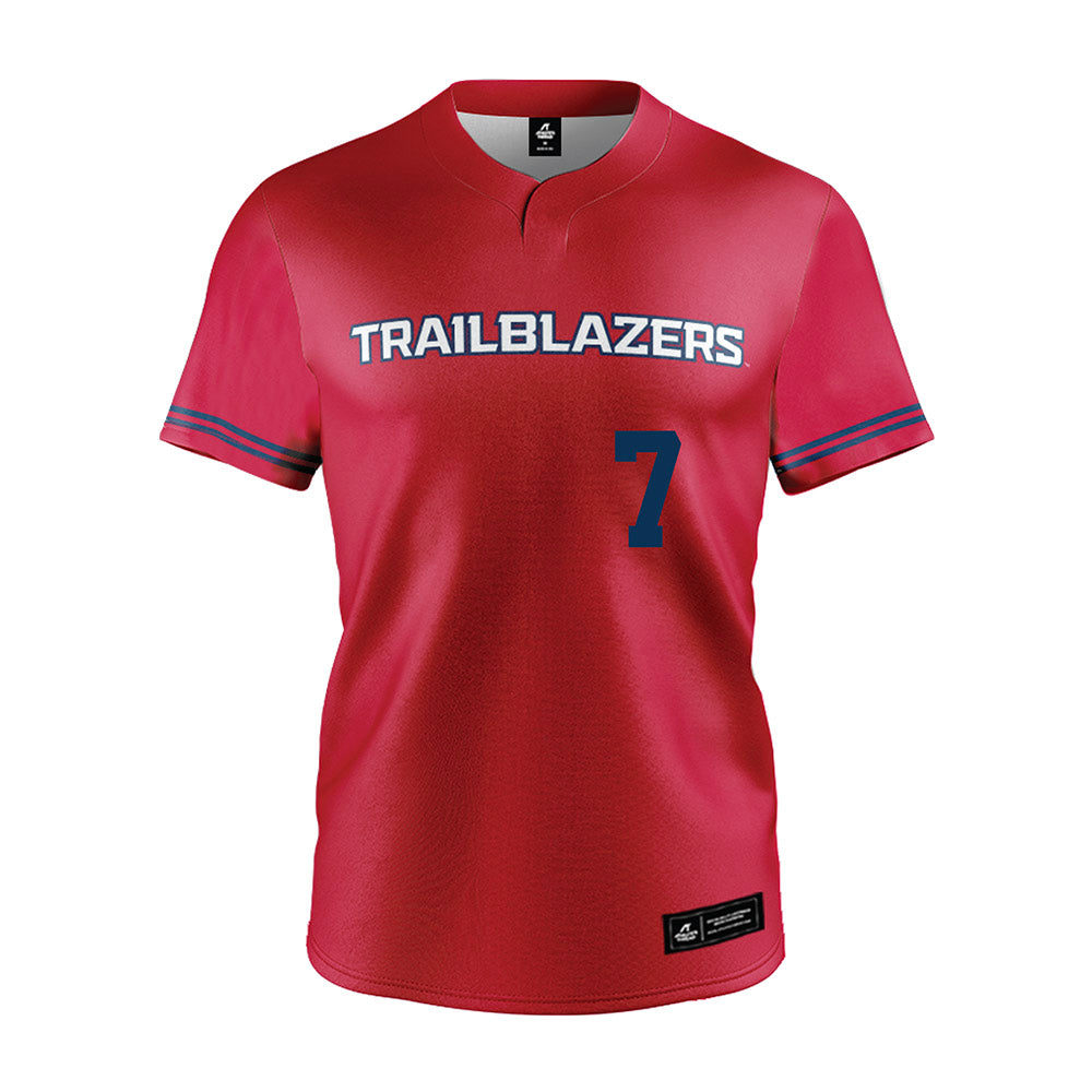 Utah Tech - NCAA Baseball : Tyler Ray - Red Jersey-0