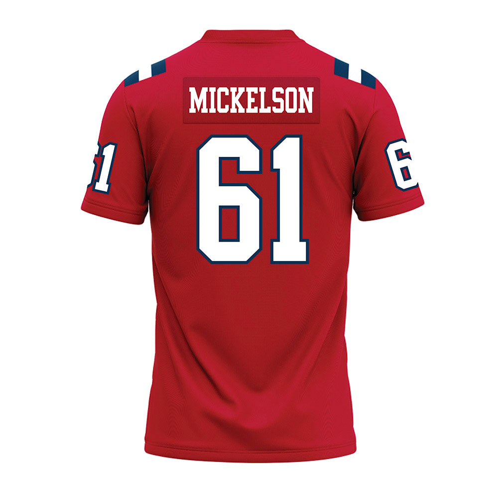 Utah Tech - NCAA Football : Connor Mickelson - Red Premium Football Jersey-1