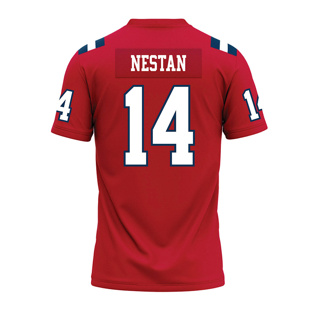 Utah Tech - NCAA Football : Jodi Nestan Nestan - Red Premium Football Jersey-1