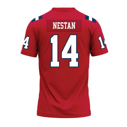 Utah Tech - NCAA Football : Jodi Nestan Nestan - Red Premium Football Jersey-1
